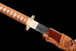 Karmesin-Goldfluss - Handgeschmiedetes Katana aus T10 Werkzeugstahl