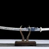 Azurblauer Schnee Silberschuppe - Handgeschmiedetes Katana aus 1045 Kohlenstoffstahl