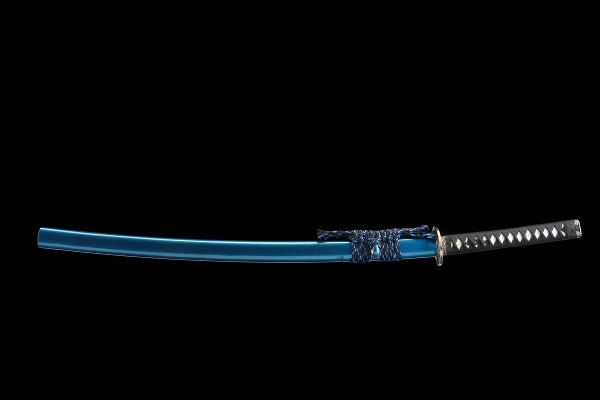 Kranich zwischen Kiefern - Handgeschmiedetes Katana aus 1045 Kohlenstoffstahl - Image 10