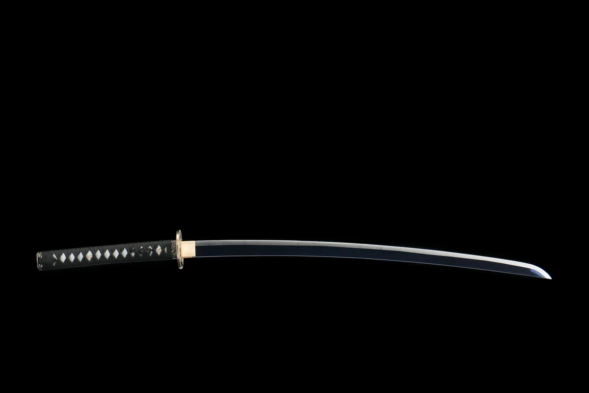 Kranich zwischen Kiefern - Handgeschmiedetes Katana aus 1045 Kohlenstoffstahl - Image 11