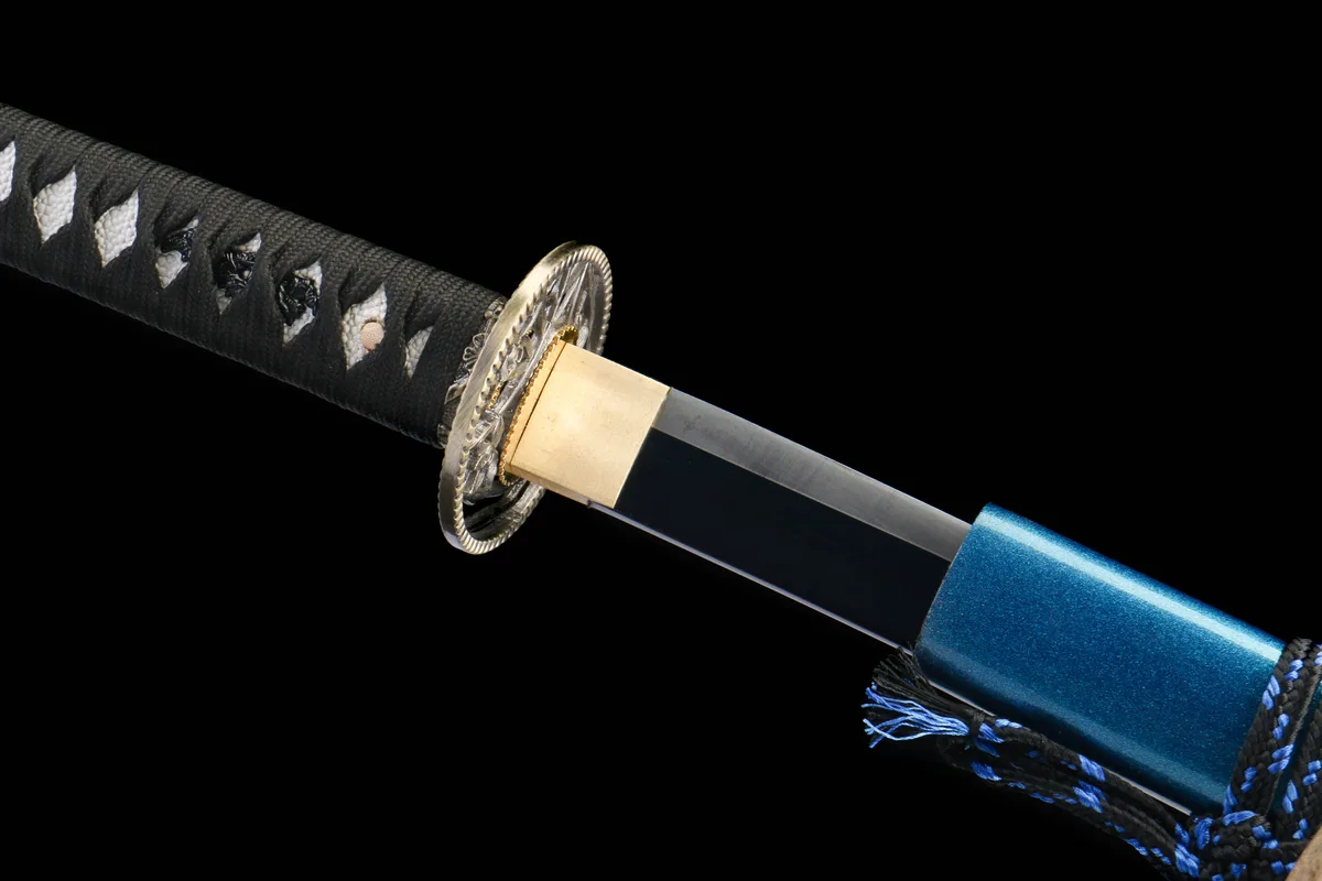 Kranich zwischen Kiefern - Handgeschmiedetes Katana aus 1045 Kohlenstoffstahl - Image 7