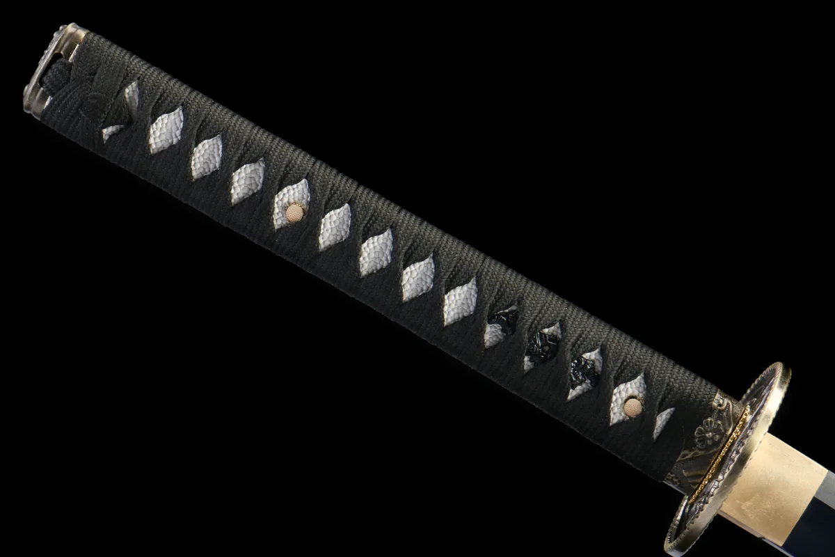 Kranich zwischen Kiefern - Handgeschmiedetes Katana aus 1045 Kohlenstoffstahl - Image 8