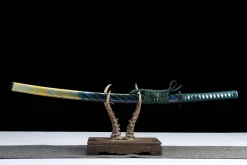 Der Azurblaue Himmel Ruft - Handgeschmiedetes Katana aus 1045 Kohlenstoffstahl