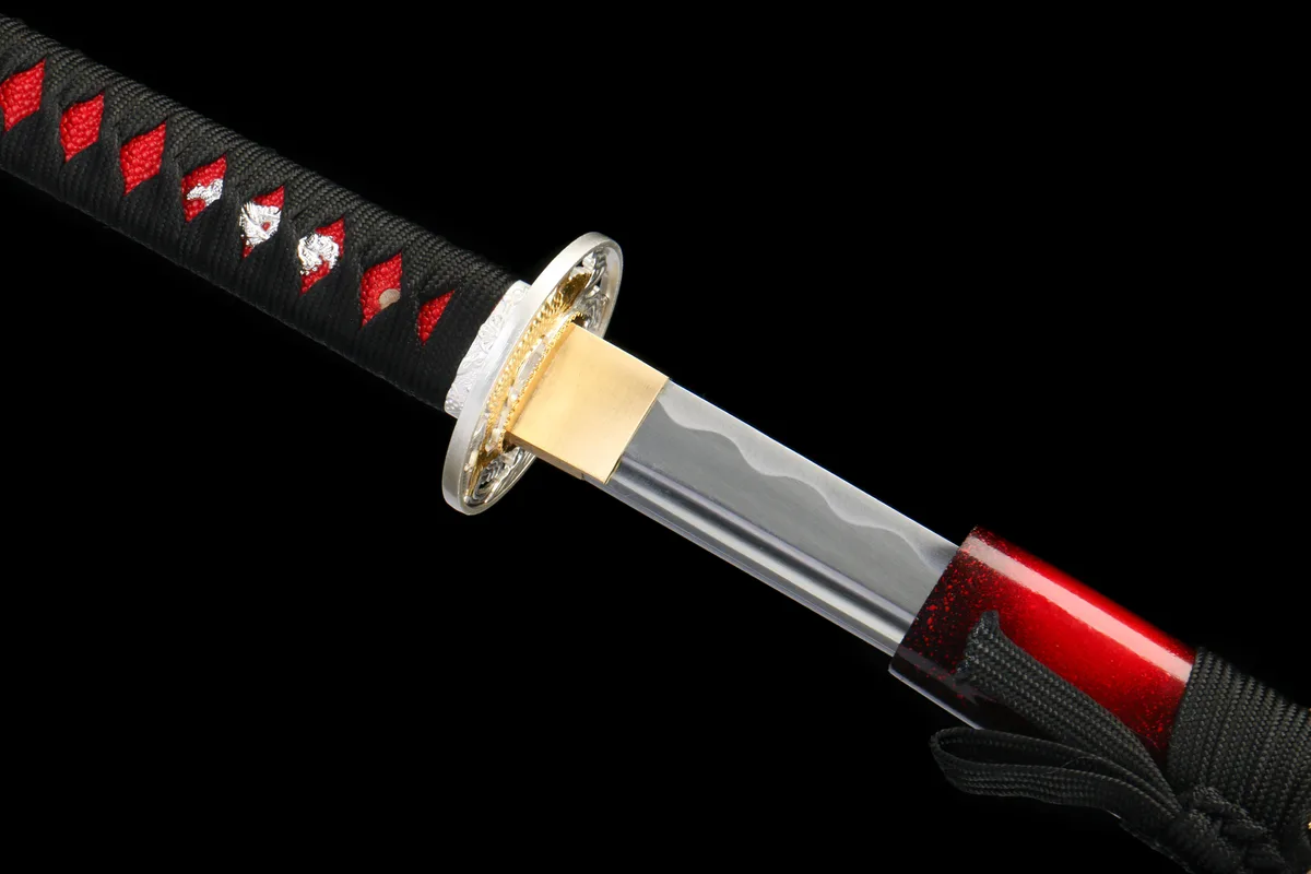 Umarmung der Ewigen Nacht - Handgeschmiedetes Katana aus 1045 Kohlenstoffstahl - Image 8
