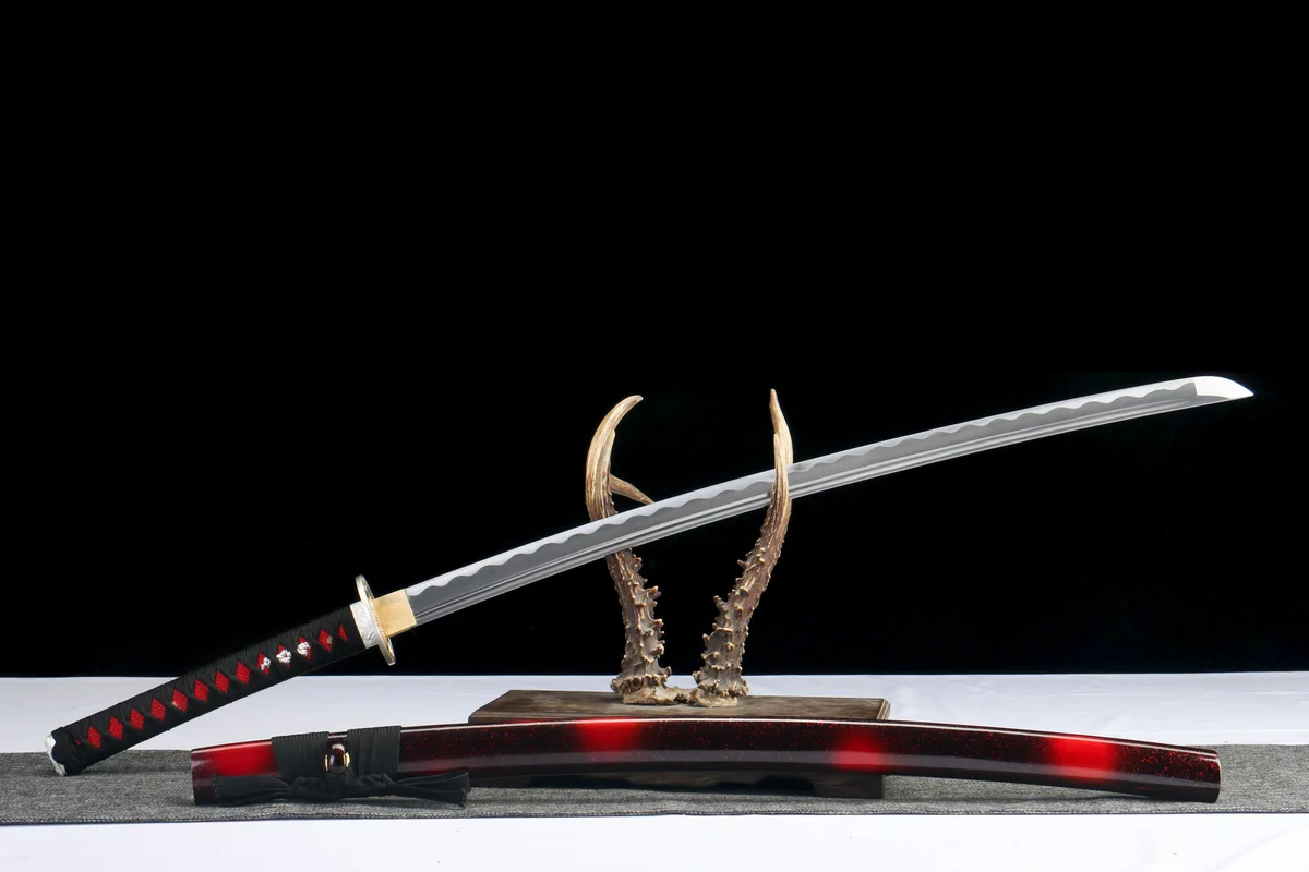 Umarmung der Ewigen Nacht - Handgeschmiedetes Katana aus 1045 Kohlenstoffstahl - Image 5