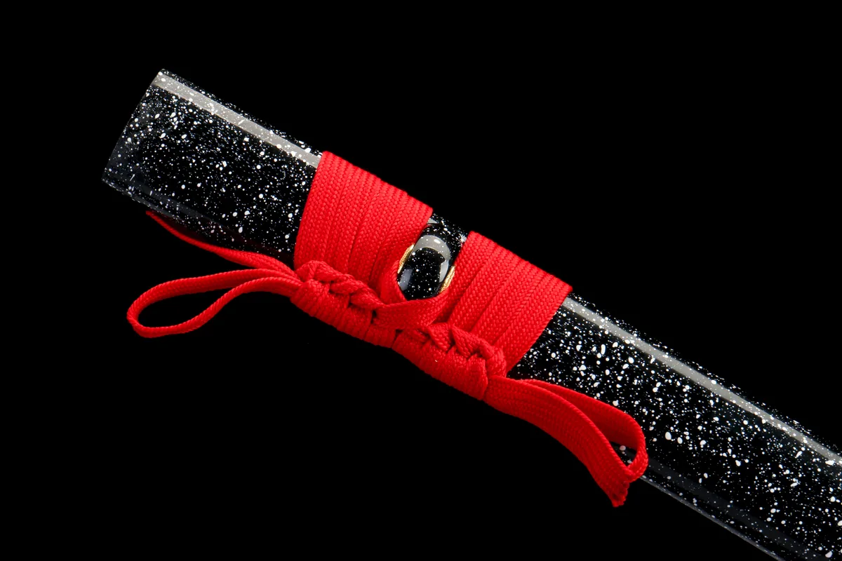 Fallende Blüten im Schnee - Handgeschmiedetes Katana aus 1045 Kohlenstoffstahl - Image 5