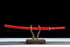 Alternative view of Glühwürmchen-Überquerung - Handgeschmiedetes Katana aus 1045 Kohlenstoffstahl