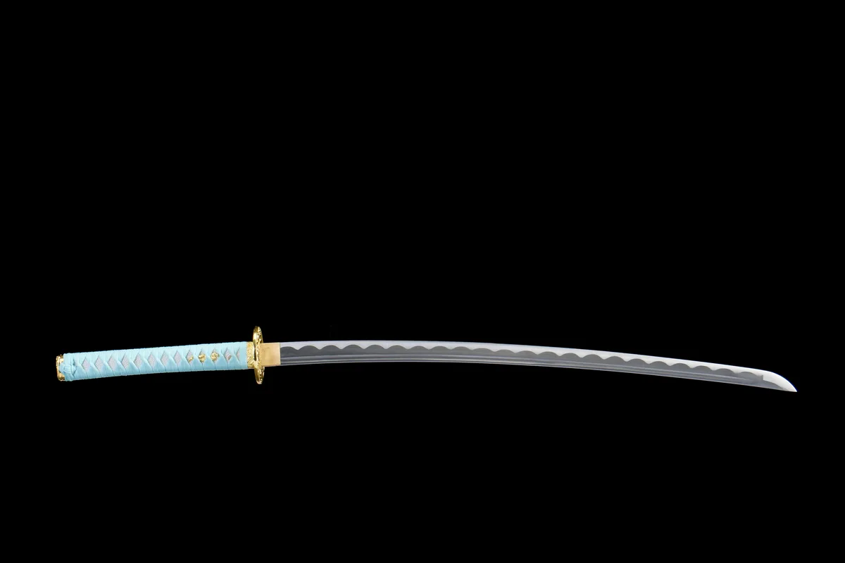 Flüssiges Gold - Handgeschmiedetes Katana aus 1045 Kohlenstoffstahl - Image 10