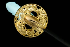 Flüssiges Gold - Handgeschmiedetes Katana aus 1045 Kohlenstoffstahl