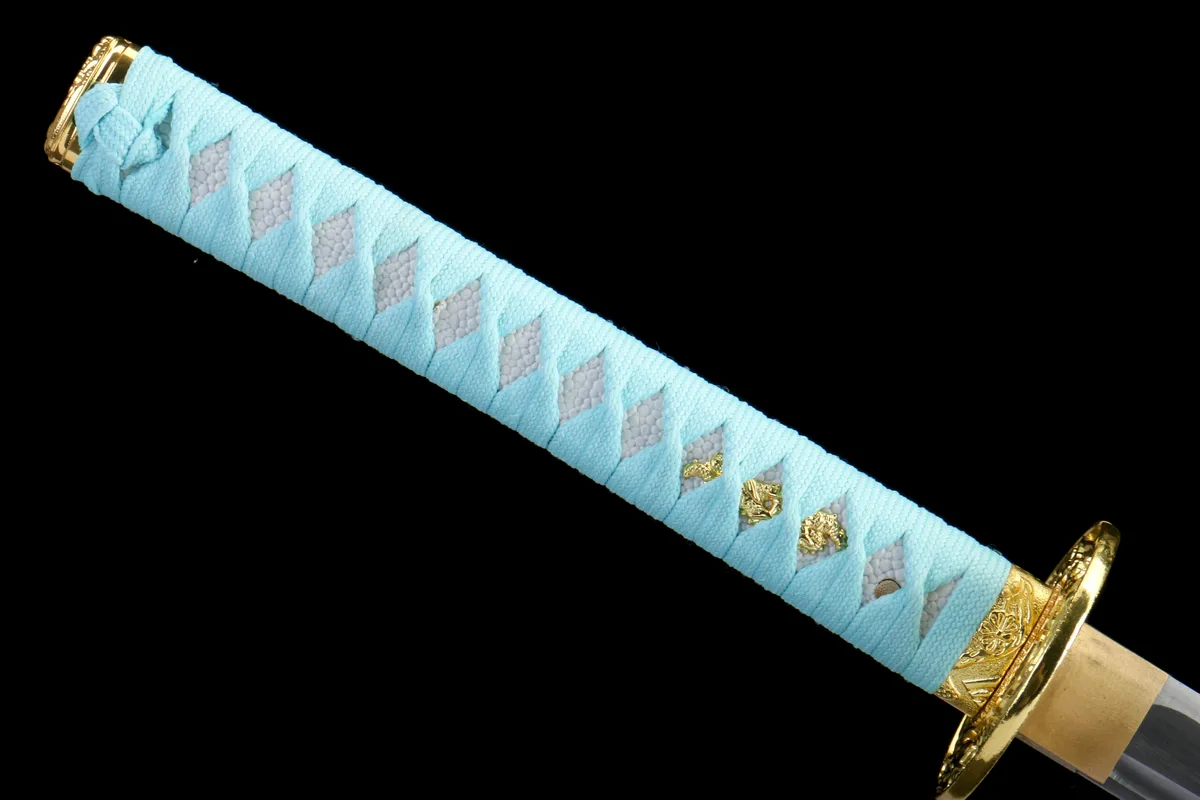 Flüssiges Gold - Handgeschmiedetes Katana aus 1045 Kohlenstoffstahl - Image 3