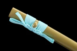 Alternative view of Flüssiges Gold - Handgeschmiedetes Katana aus 1045 Kohlenstoffstahl