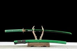 Alternative view of Jadejagd - Handgeschmiedetes Katana aus 1045 Kohlenstoffstahl