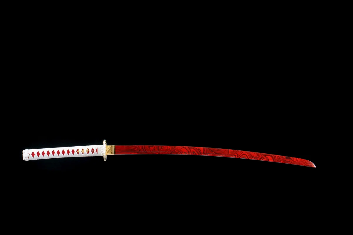 Knochenglühende Lotusblüte - Handgeschmiedetes Katana aus 1045 Kohlenstoffstahl - Image 13