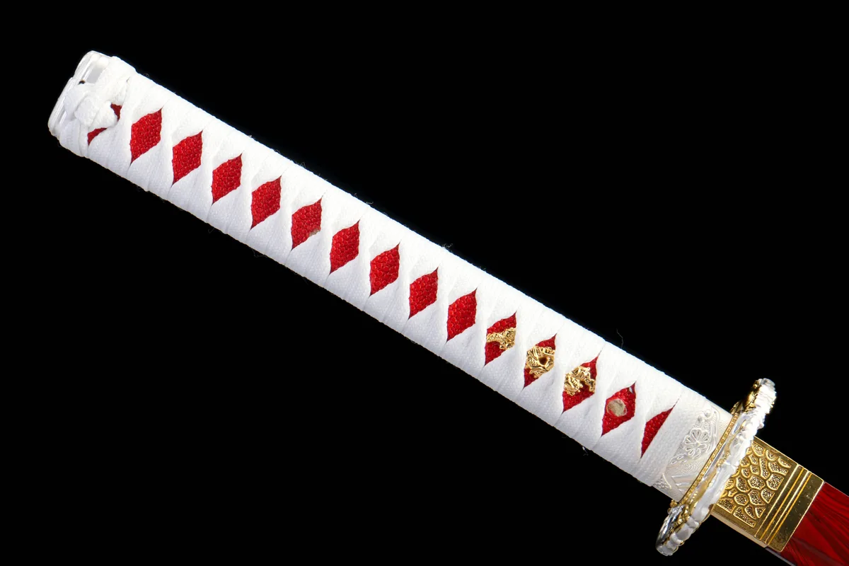 Knochenglühende Lotusblüte - Handgeschmiedetes Katana aus 1045 Kohlenstoffstahl - Image 4