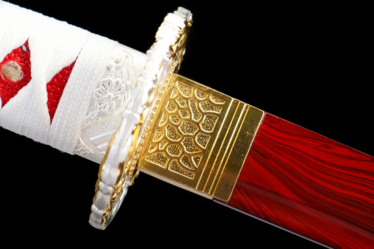 Knochenglühende Lotusblüte - Handgeschmiedetes Katana aus 1045 Kohlenstoffstahl - Image 2