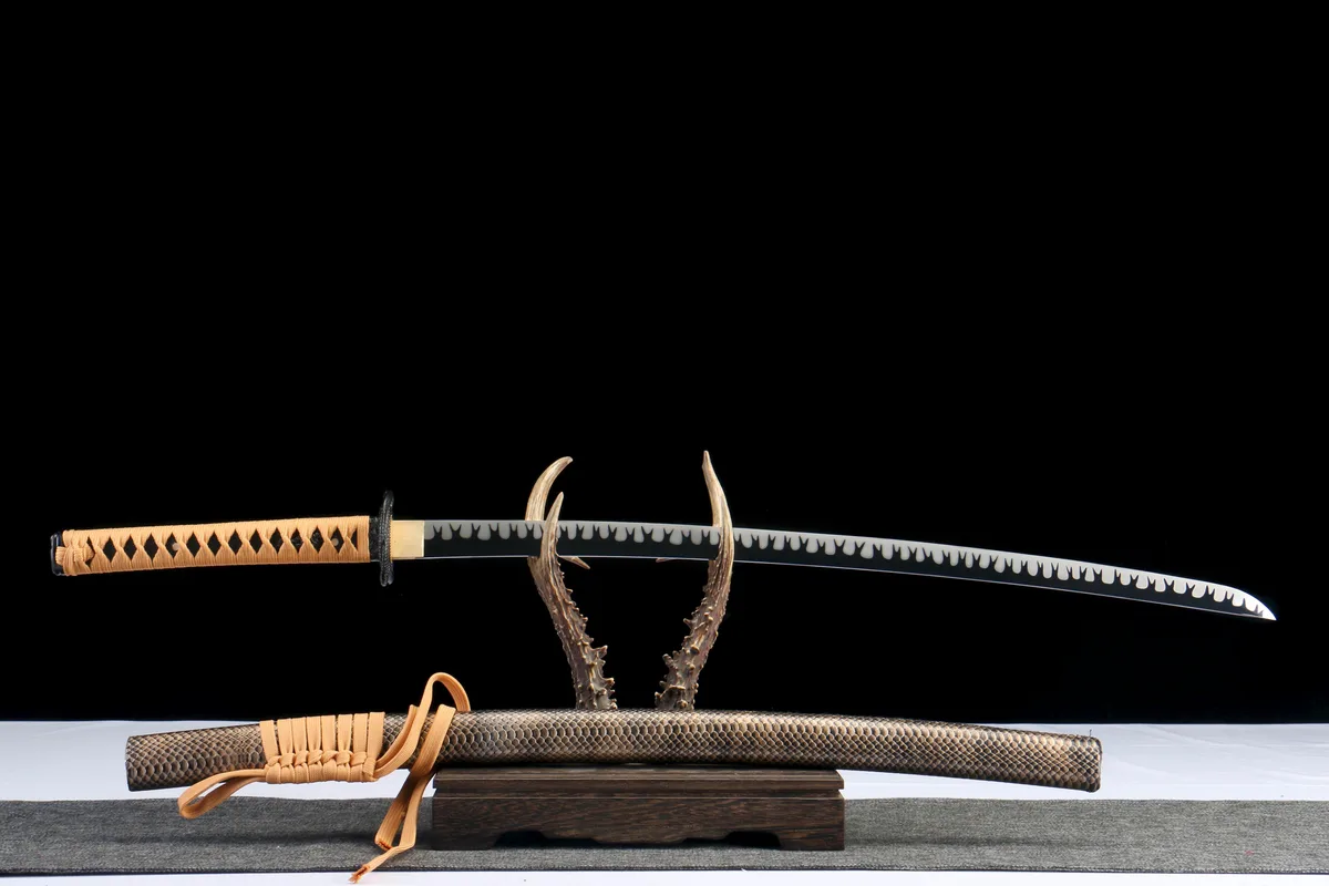Schatten des einsamen Schwans - Handgeschmiedetes Katana aus 1045 Kohlenstoffstahl - Image 9