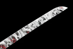 Alternative view of Zersplitterter Gipfel - Handgeschmiedetes Katana aus 1045 Kohlenstoffstahl