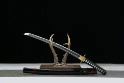 Alternative view of Zersplitterter Stern - Handgeschmiedetes Katana aus 1045 Kohlenstoffstahl