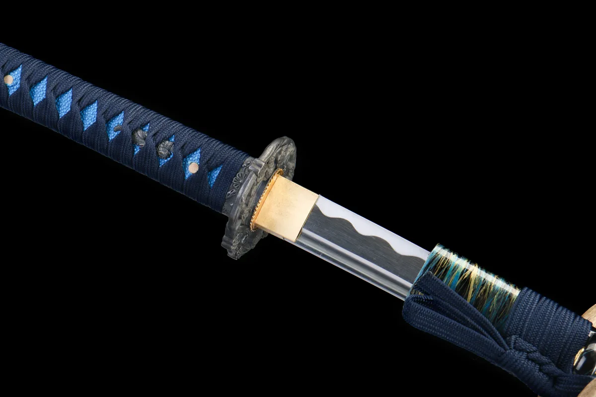 Sternenfall am Firmament - Handgeschmiedetes Katana aus 1045 Kohlenstoffstahl - Image 8