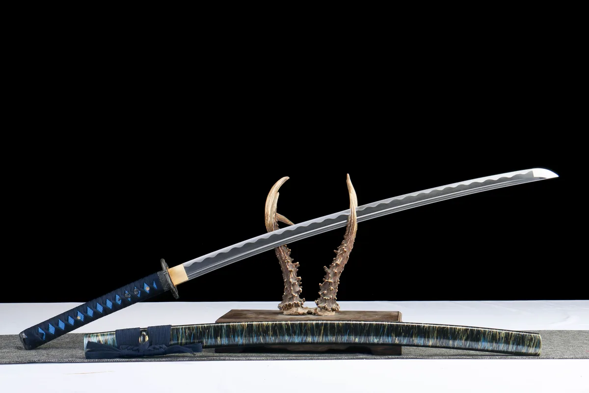 Sternenfall am Firmament - Handgeschmiedetes Katana aus 1045 Kohlenstoffstahl - Image 4