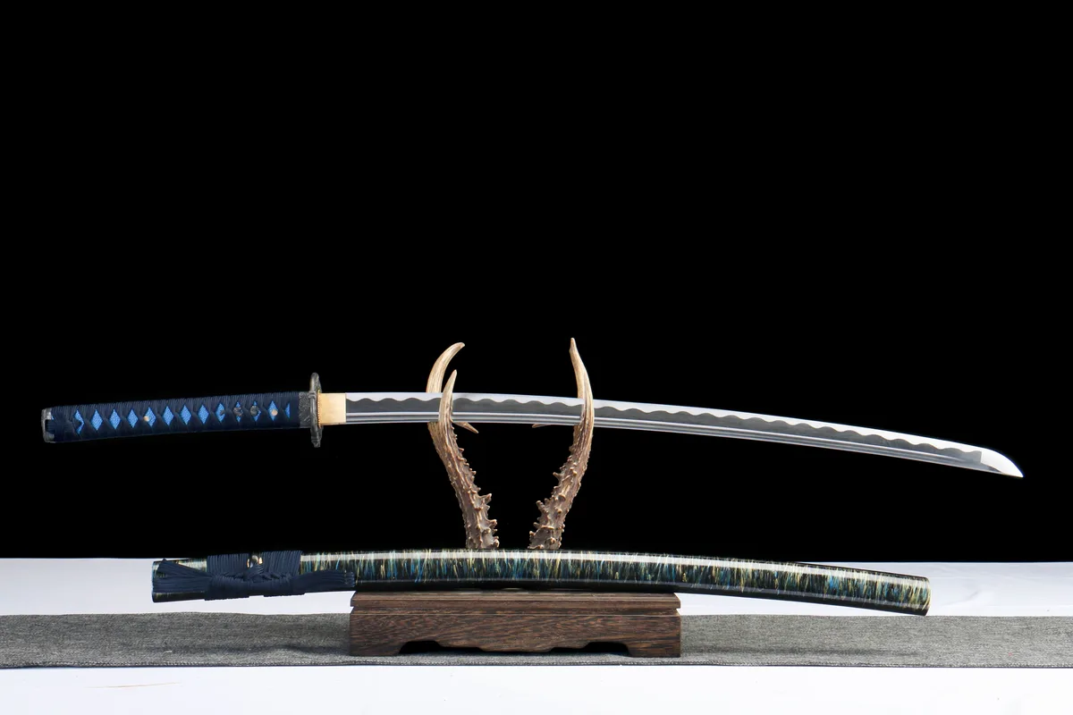Sternenfall am Firmament - Handgeschmiedetes Katana aus 1045 Kohlenstoffstahl - Image 3
