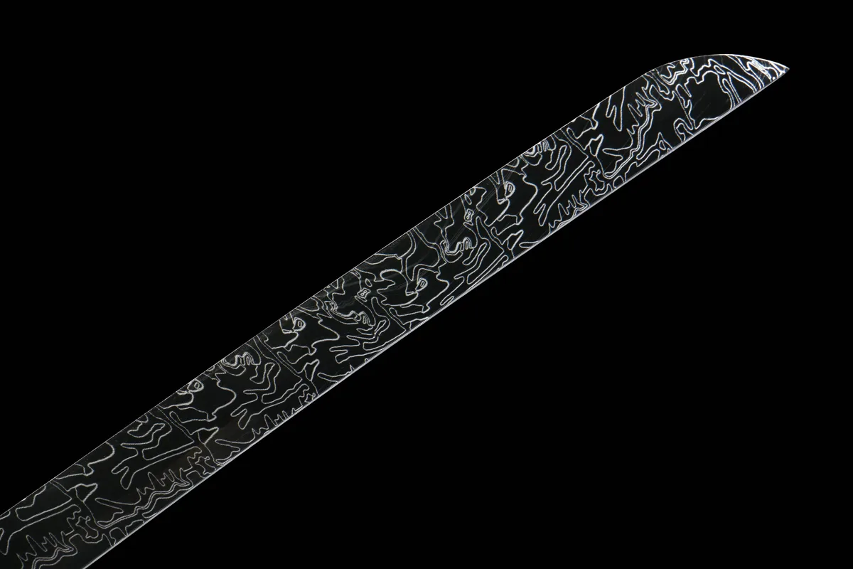 Untergang der Stadt - Handgeschmiedetes Katana aus 1045 Kohlenstoffstahl - Image 10