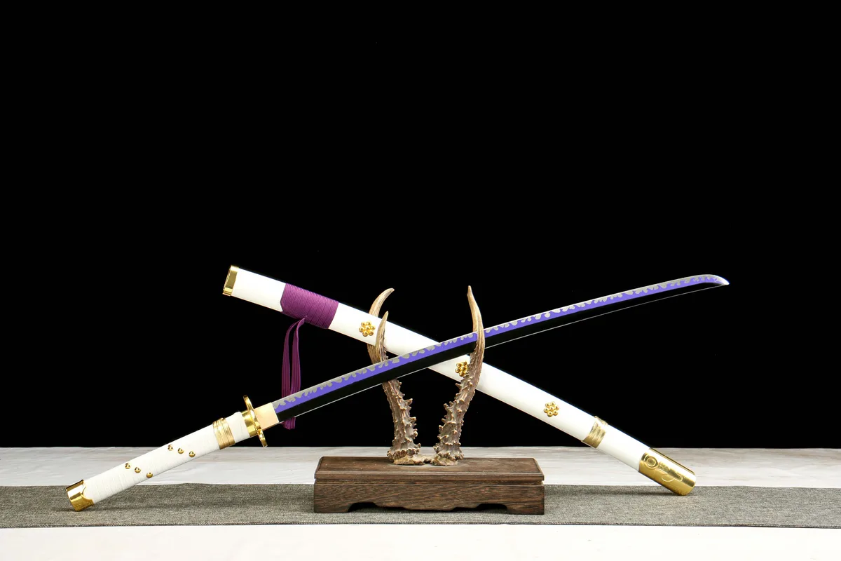 Weißer Himmelsbote - Handgeschmiedetes Katana aus 1045 Kohlenstoffstahl - Image 6