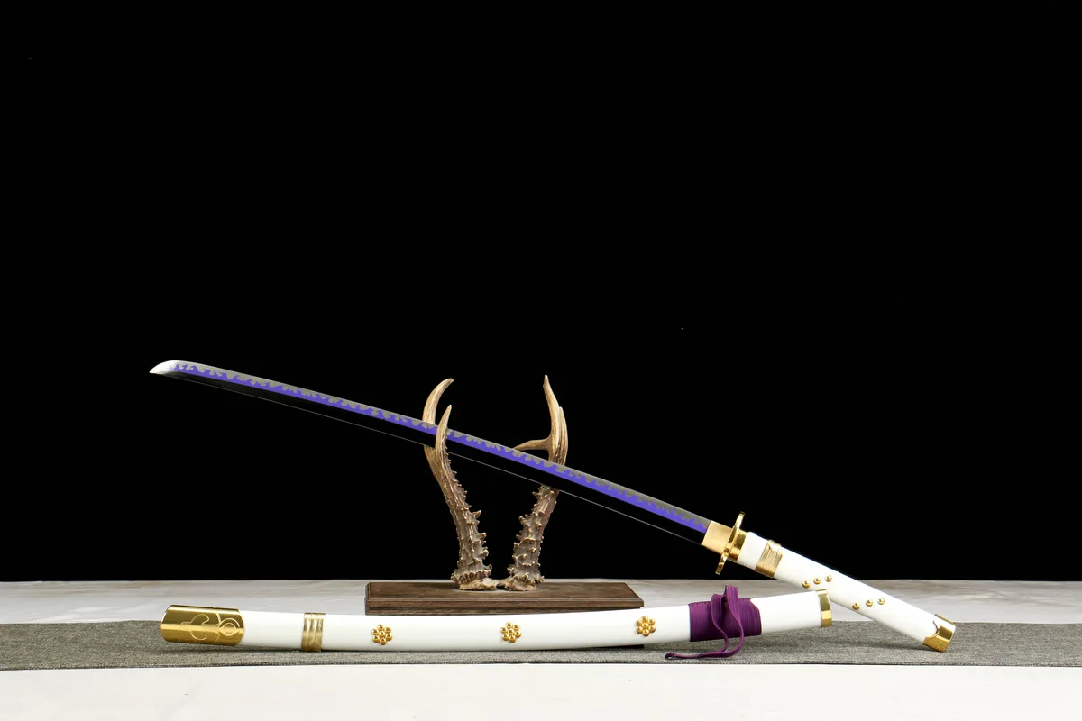 Weißer Himmelsbote - Handgeschmiedetes Katana aus 1045 Kohlenstoffstahl - Image 7