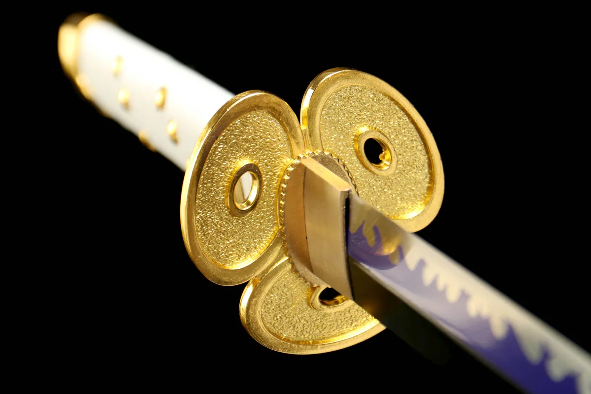 Weißer Himmelsbote - Handgeschmiedetes Katana aus 1045 Kohlenstoffstahl - Image 8