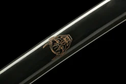 Alternative view of Azurseide - Handgeschmiedetes Katana aus 1065 Kohlenstoffstahl