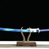 Blaue Flamme - Handgeschmiedetes Katana aus 1065 Kohlenstoffstahl