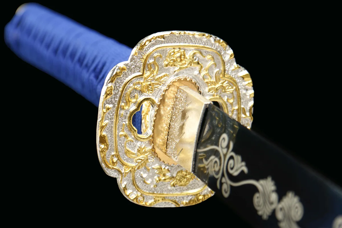 Blaue Flamme - Handgeschmiedetes Katana aus 1065 Kohlenstoffstahl - Image 8
