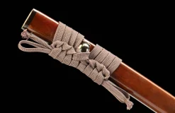 Alternative view of Crimson Flame (天绝) - Handgeschmiedetes Katana aus 1065 Kohlenstoffstahl