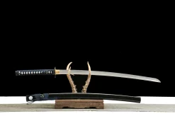 Alternative view of Dunkle Flut - Handgeschmiedetes Katana aus 1065 Kohlenstoffstahl
