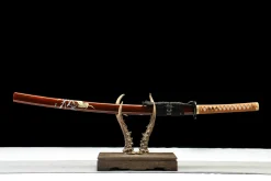 Dunkler Kranich - Handgeschmiedetes Katana aus 1065 Kohlenstoffstahl