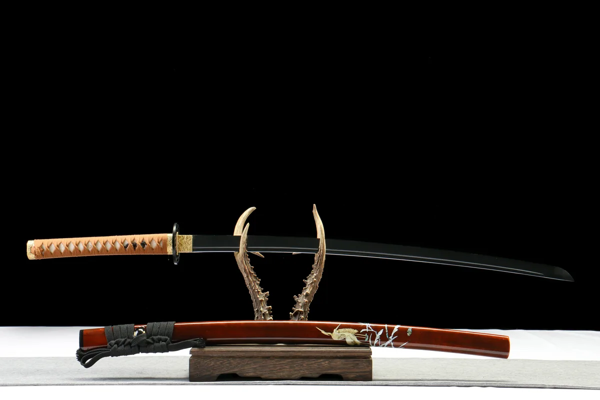 Dunkler Kranich - Handgeschmiedetes Katana aus 1065 Kohlenstoffstahl - Image 3