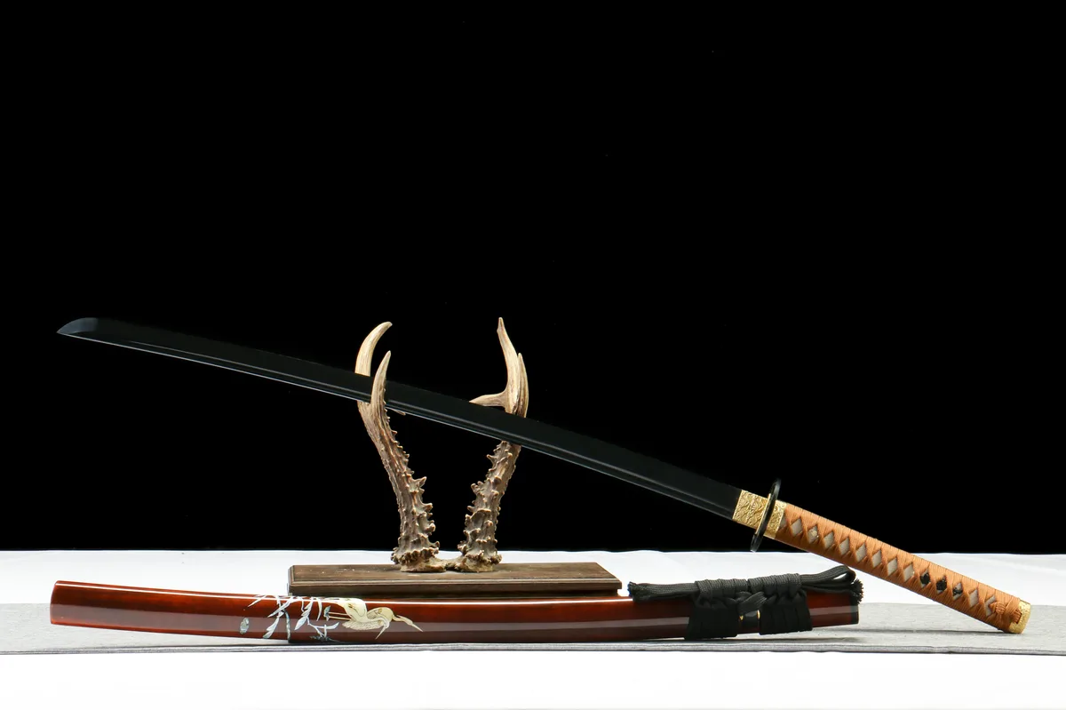 Dunkler Kranich - Handgeschmiedetes Katana aus 1065 Kohlenstoffstahl - Image 7