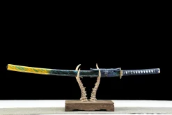 Eis und Flamme - Handgeschmiedetes Katana aus 1065 Kohlenstoffstahl