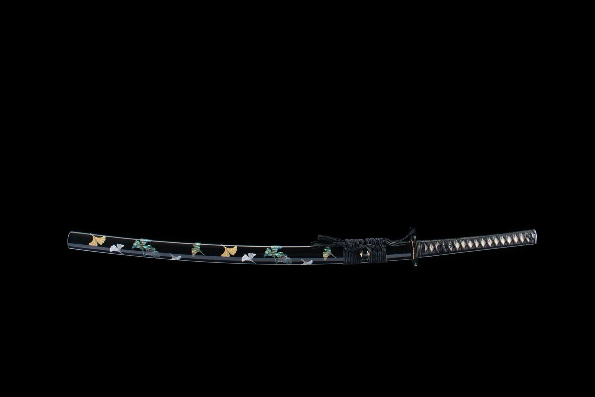 Ginkgos letztes Licht - Handgeschmiedetes Katana aus 1065 Kohlenstoffstahl - Image 3