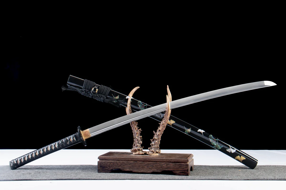 Ginkgos letztes Licht - Handgeschmiedetes Katana aus 1065 Kohlenstoffstahl - Image 7