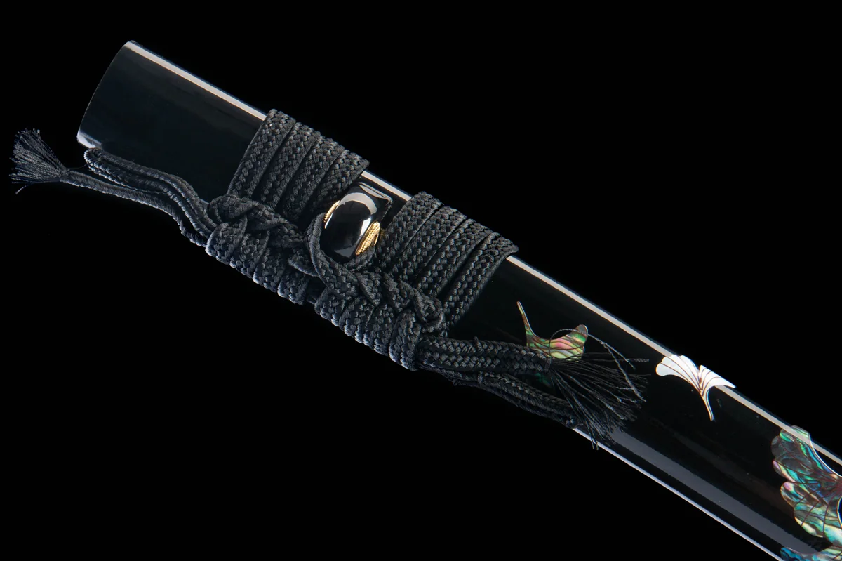 Ginkgos letztes Licht - Handgeschmiedetes Katana aus 1065 Kohlenstoffstahl - Image 8