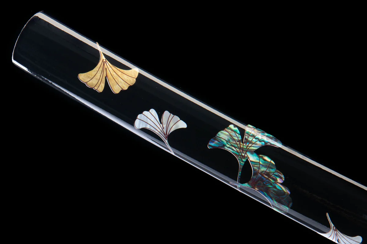 Ginkgos letztes Licht - Handgeschmiedetes Katana aus 1065 Kohlenstoffstahl - Image 9