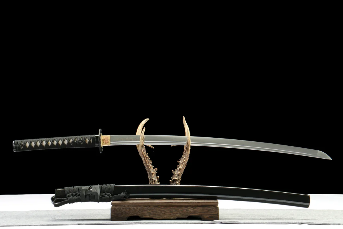 Glut der Asche - Handgeschmiedetes Katana aus 1065 Kohlenstoffstahl - Image 6