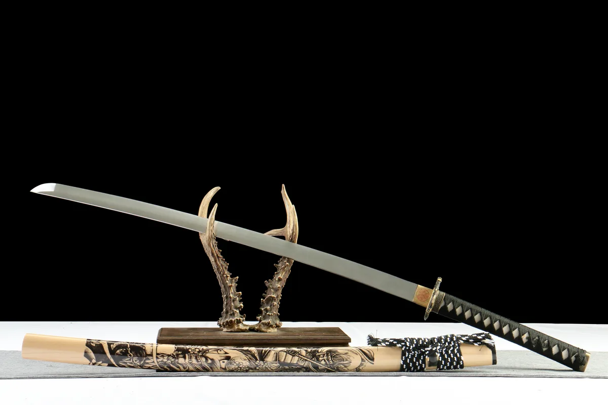 Goldener Wind - Handgeschmiedetes Katana aus 1065 Kohlenstoffstahl - Image 9