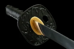 Alternative view of Jade-Flüstern - Handgeschmiedetes Katana aus 1065 Kohlenstoffstahl