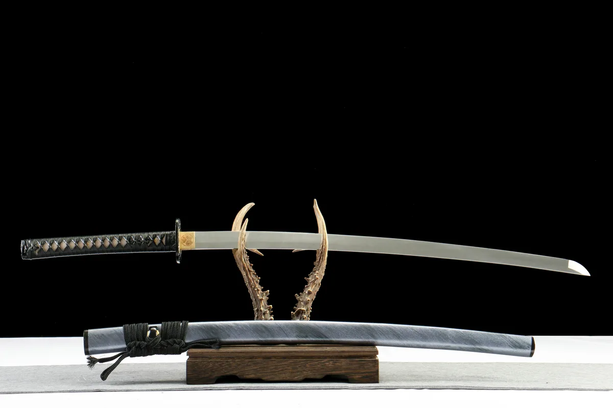 Jade-Flüstern - Handgeschmiedetes Katana aus 1065 Kohlenstoffstahl - Image 8