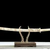Jadegrüne Kälteklinge - Handgeschmiedetes Katana aus 1065 Kohlenstoffstahl