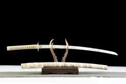 Alternative view of Jadegrüne Kälteklinge - Handgeschmiedetes Katana aus 1065 Kohlenstoffstahl