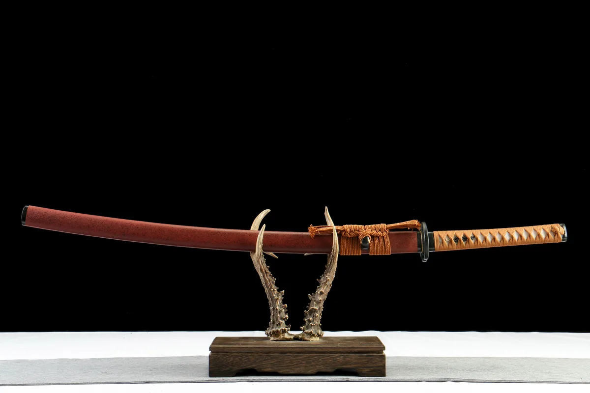 Jadenseele - Handgeschmiedetes Katana aus 1065 Kohlenstoffstahl