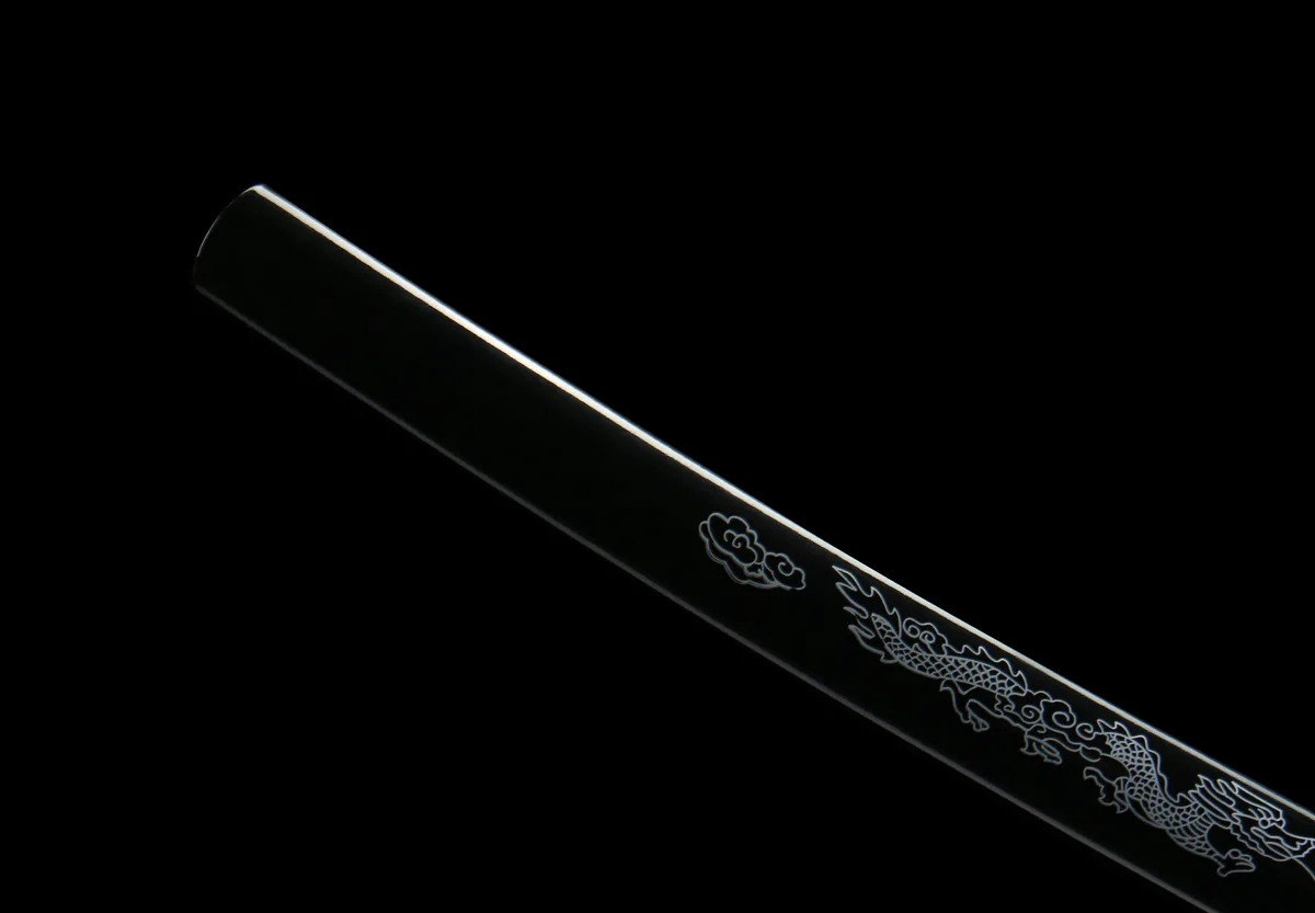 Karmesinglut - Handgeschmiedetes Katana aus 1065 Kohlenstoffstahl